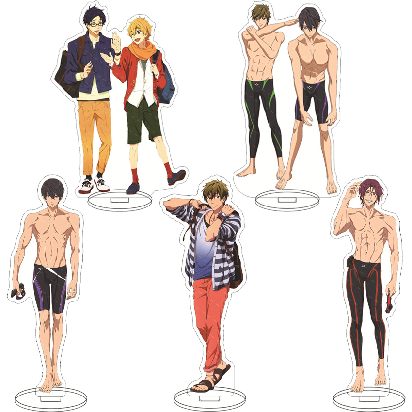 Anime Merchandise Gift - 16CMアニメアクリルフィギュア無料！ 七瀬はるか 松岡凛 橘真琴 真夏渚 コスプレ