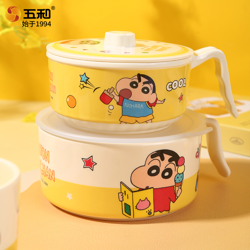 Anime Merchandise For Kids - クレヨンしんちゃん食器食品グレード落下防止耐熱ディナープレート子供漫画ボウル水カップアニメグッズギフト