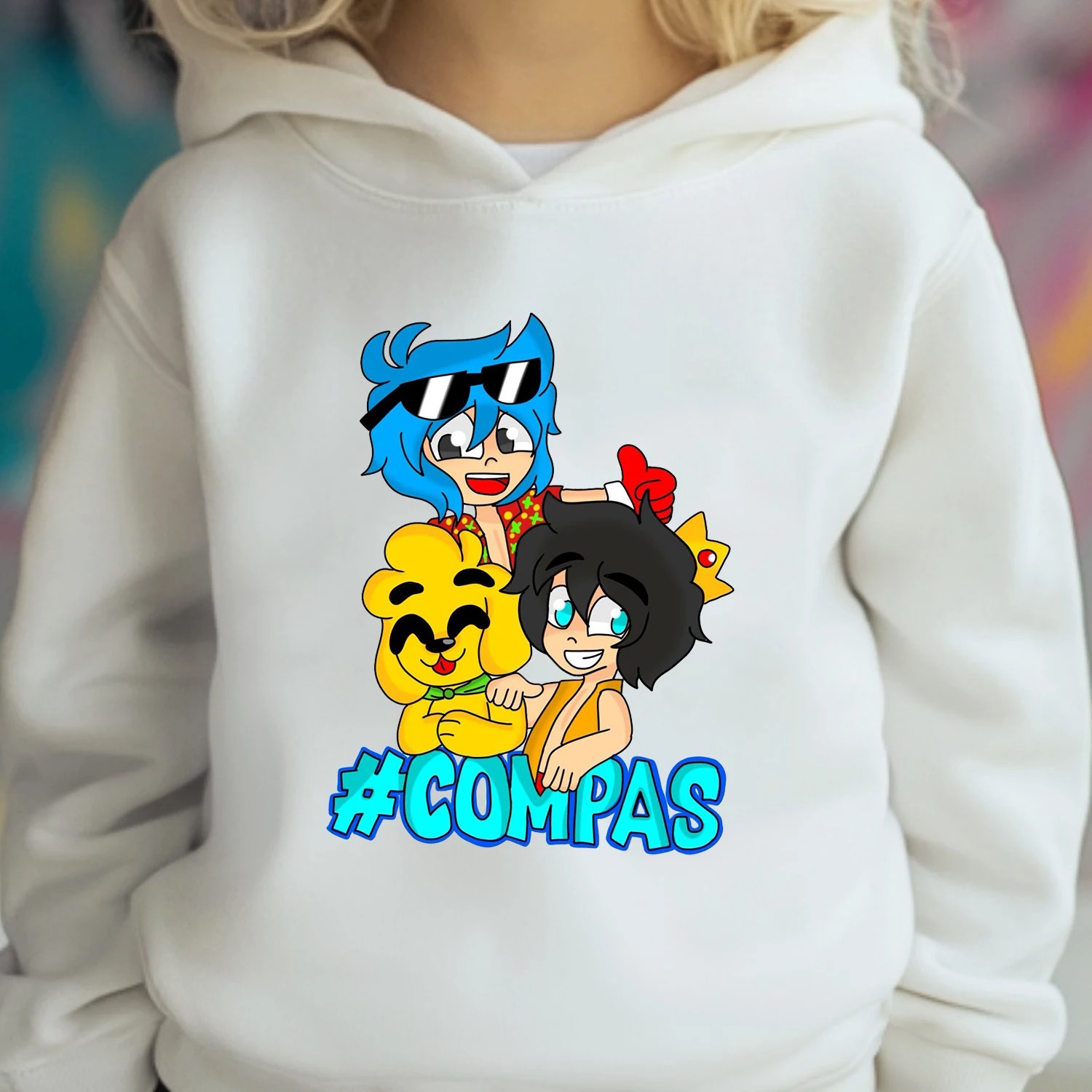 Anime Merchandise For Kids - アニメグッズ キッズパーカー - かわいい漫画キャラクタープリントスウェットシャツ 男の子＆女の子用 カジュアル秋冬プルオーバートップス