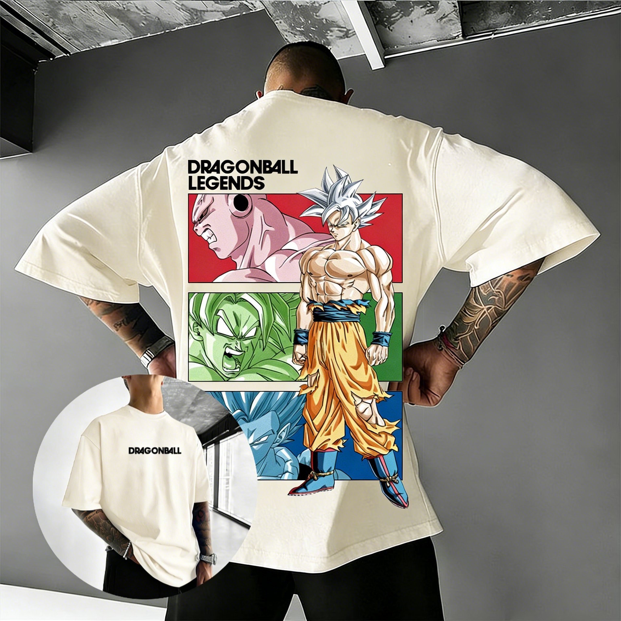 Anime Merchandise Store Japan - ドラゴンボールアニメ2026新作ホットグラフィックTシャツ男女兼用コットンカジュアルストリートウェアサマーTシャツ悟空ベジータ魔人ブウプリントY2Kトップス