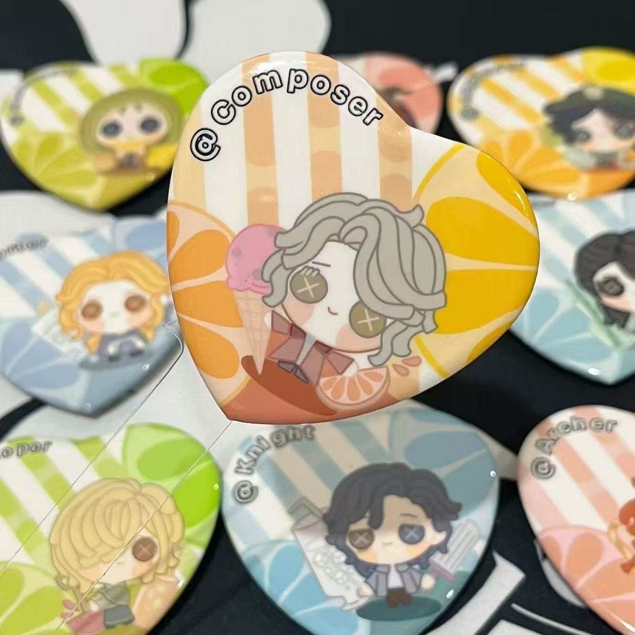 新しい第五人格コスプレグッズ、キツネの尻尾ハートバー、バッジ - Top Anime Merchandise のレビューと価格