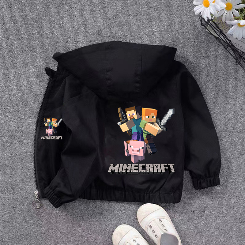 Minec ラフテッドジャケットゲームテーマプリントフィギュ - Windbreaker Anime Merchandise のレビューと価格