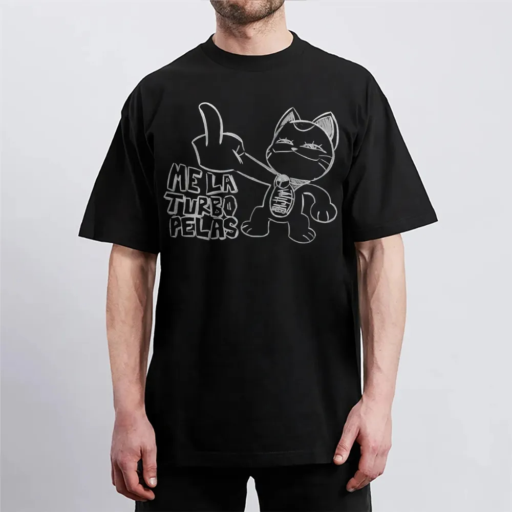 ダンダダン Tシャツ アニメ猫中指ジェスチャー ME LA  - Anime Merchandise Store Japan のレビューと価格