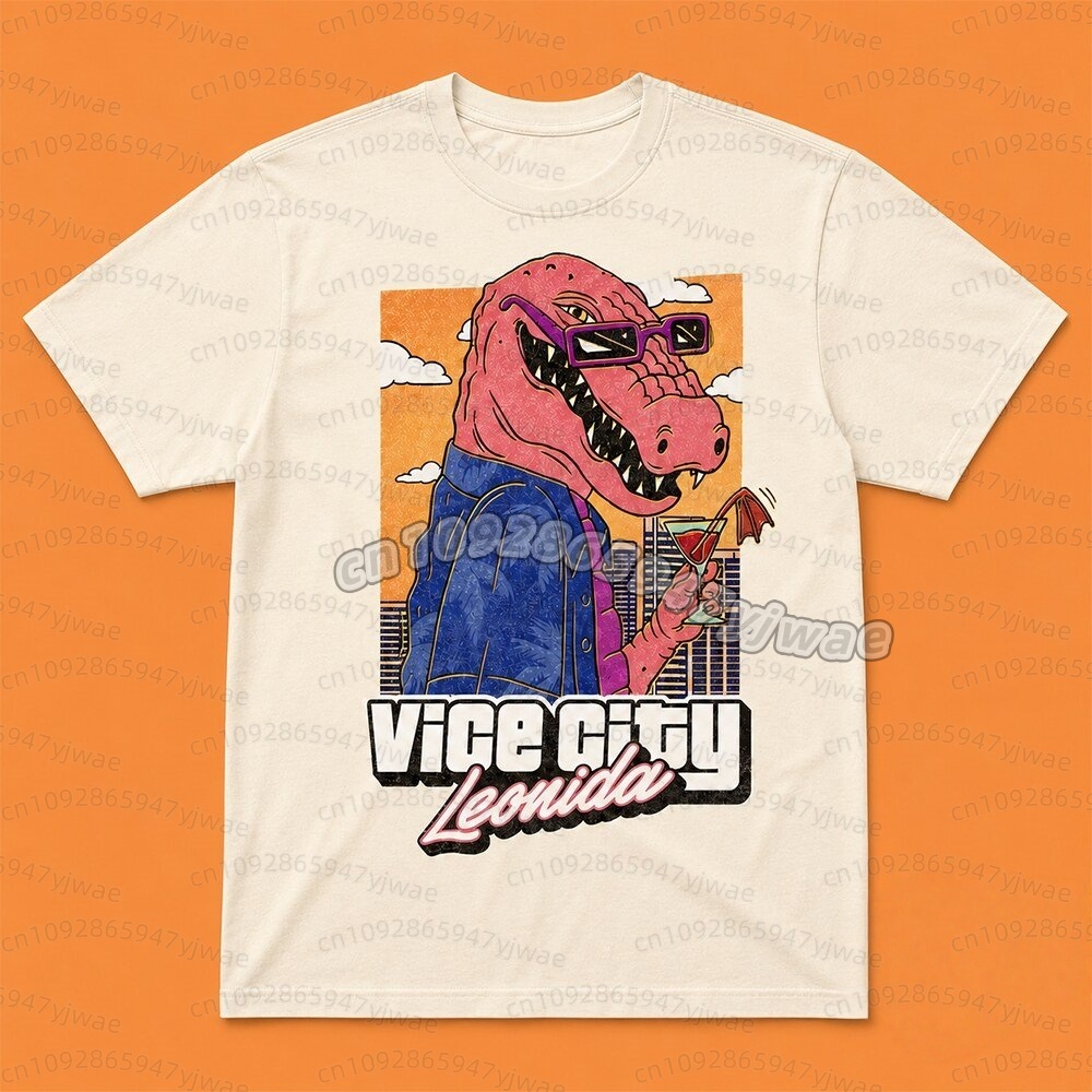 ジェイソンバイスシティレオニダアリゲータープリント 2026 - Anime Merchandise Clothes のレビューと価格