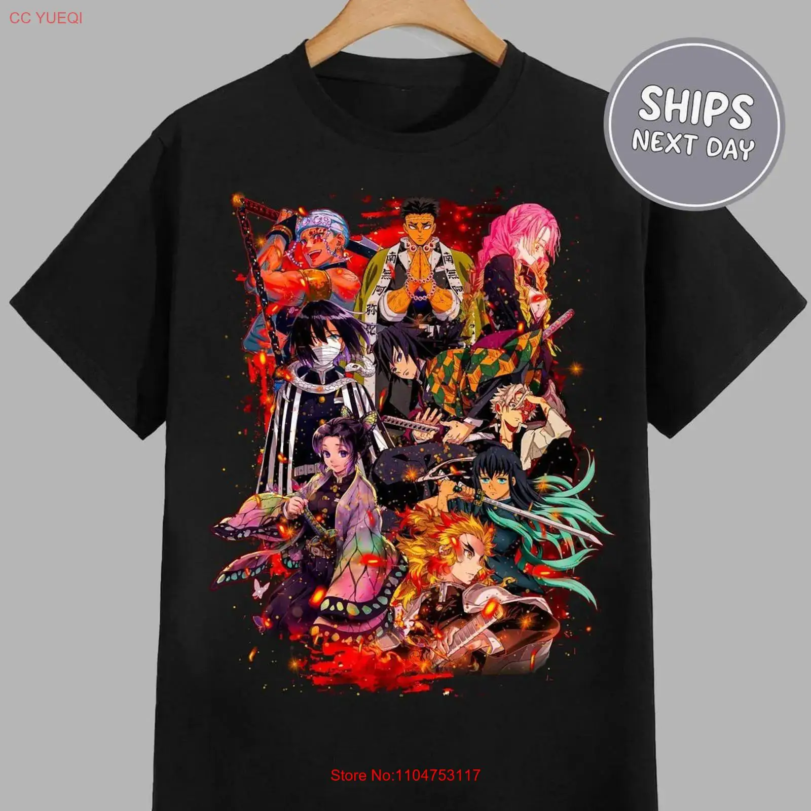 デーモンスレイアニメTシャツスレイヤーヴィンテージウォッシュ - Anime Merchandise Clothes のレビューと価格