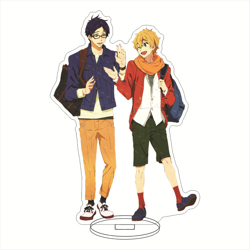 16CMアニメアクリルフィギュア無料！ 七瀬はるか 松岡凛  - Anime Merchandise Gift のレビューと価格