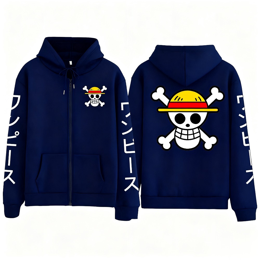 新しい特大ワンピースルフィアニメジッパーフード付きスウェット - Anime Merchandise Store Japan のレビューと価格