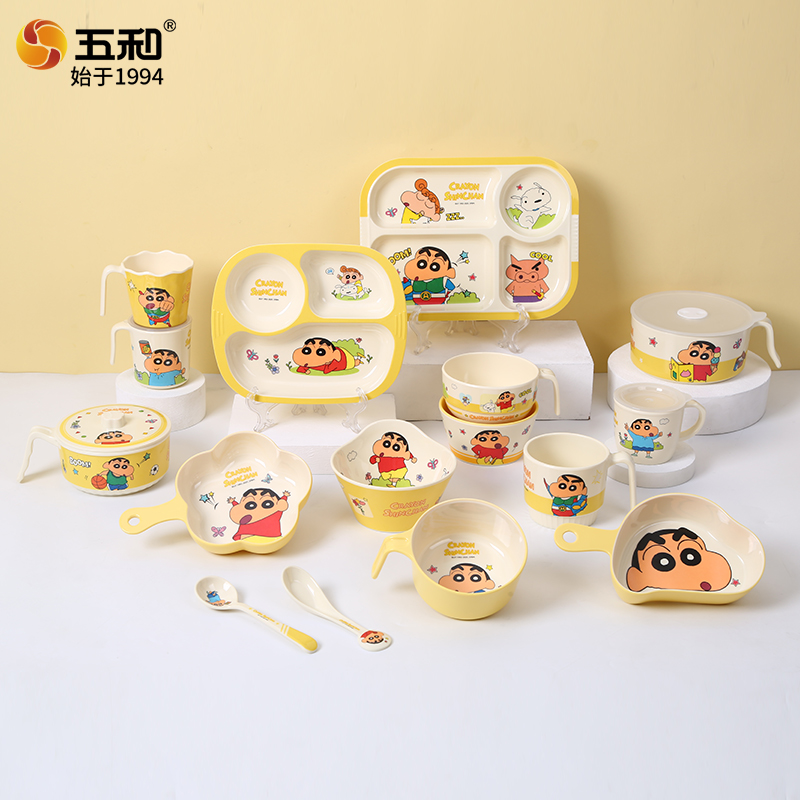 クレヨンしんちゃん食器食品グレード落下防止耐熱ディナープレー - Anime Merchandise For Kids のレビューと価格