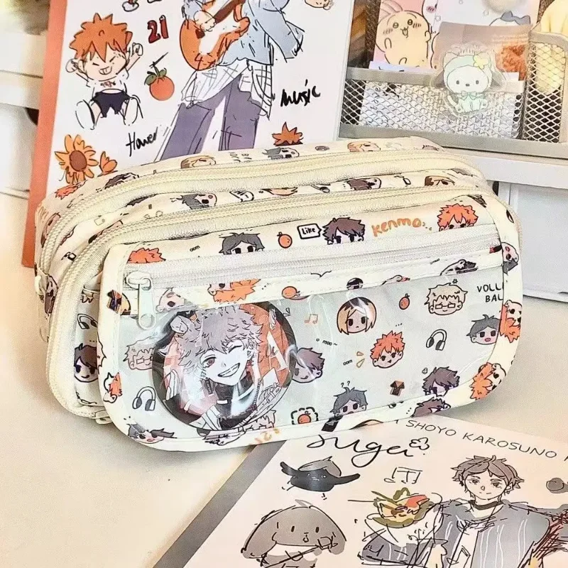 アニメ ハイキュー!! 痛絵柄のかわいいペンケース、漫画風文 - Anime Merchandise Bag のレビューと価格