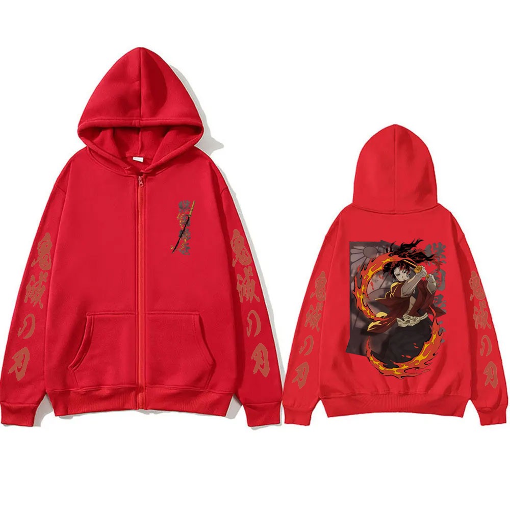 新しい鬼滅の刃継国縁壱グッズジッパーフーディ男性女性ファッシ - Anime Merchandise Store Japan のレビューと価格