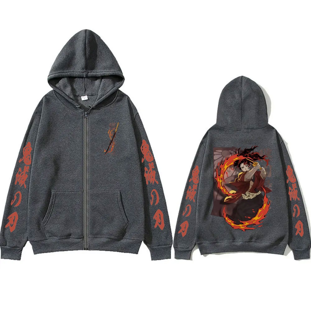新しい鬼滅の刃継国縁壱グッズジッパーフーディ男性女性ファッシ - Anime Merchandise Store Japan のレビューと価格